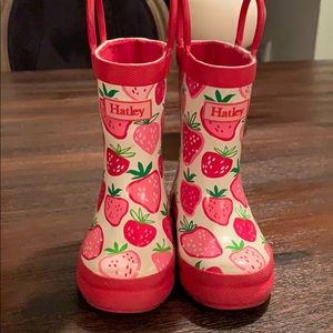 Hatley strawberry rain boots